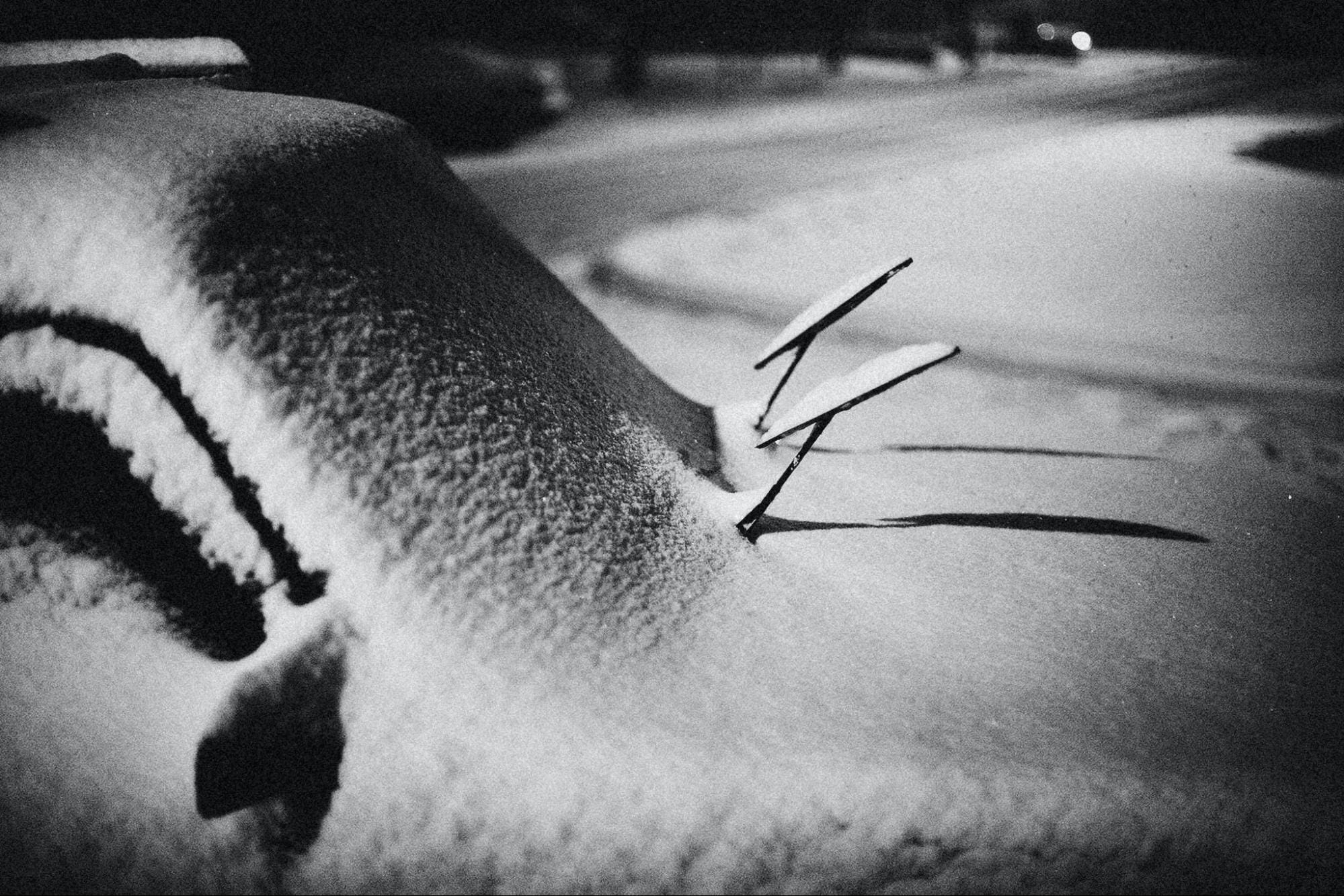 Frozen Windshield Wiper Blades